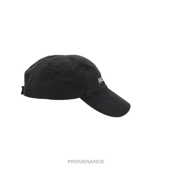 🔴 Balenciaga Embroidered Logo Cap - Washed Black - Picture 5 of 10